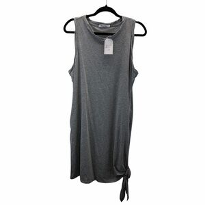 Culture Code Gray Sleeveless Tie Hem Midi Dress XL Casual Soft Stretch